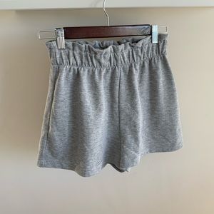 High waisted sweat shorts